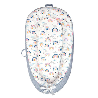 True Haven | Cotton Baby Nest Cocoon – OEKO-TEX Certified Adjustable Newborn Bed, 0-18 Months