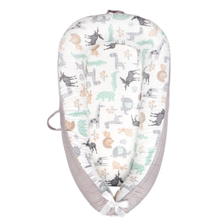 True Haven | Cotton Baby Nest Cocoon – OEKO-TEX Certified Adjustable Newborn Bed, 0-18 Months