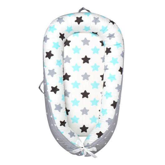 True Haven | Cotton Baby Nest Cocoon – OEKO-TEX Certified Adjustable Newborn Bed, 0-18 Months