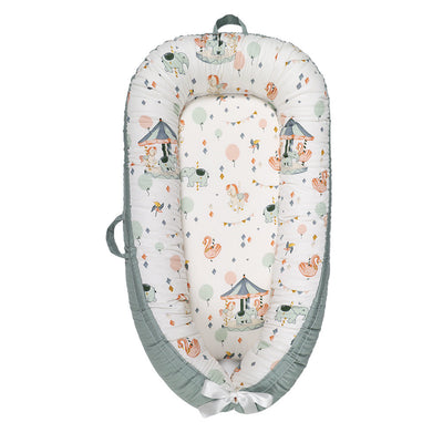 True Haven | Cotton Baby Nest Cocoon – OEKO-TEX Certified Adjustable Newborn Bed, 0-18 Months
