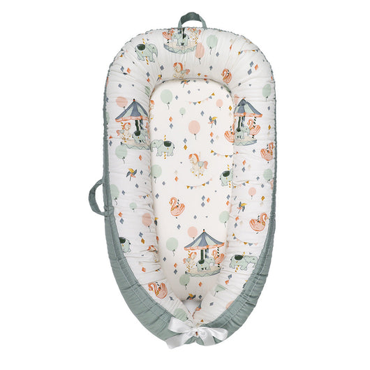 True Haven | Cotton Baby Nest Cocoon – OEKO-TEX Certified Adjustable Newborn Bed, 0-18 Months