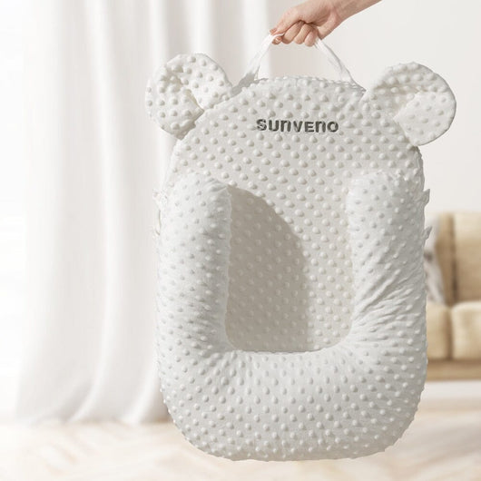 True Haven | Baby Feeding Wedge Pillow – Adjustable Incline Support, Machine Washable