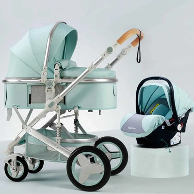 True Haven | 3-in-1 Baby Stroller, Bassinet & Car Seat – Converts in 3 Easy Steps, Reversible Seat Design